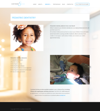 Confident Smiles Wordpress Web Design Brand and Beyond