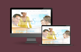 Confident Smiles Wordpress Web Design Brand and Beyond